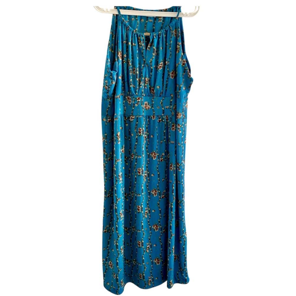 Jon & Anna Teal Floral Dress